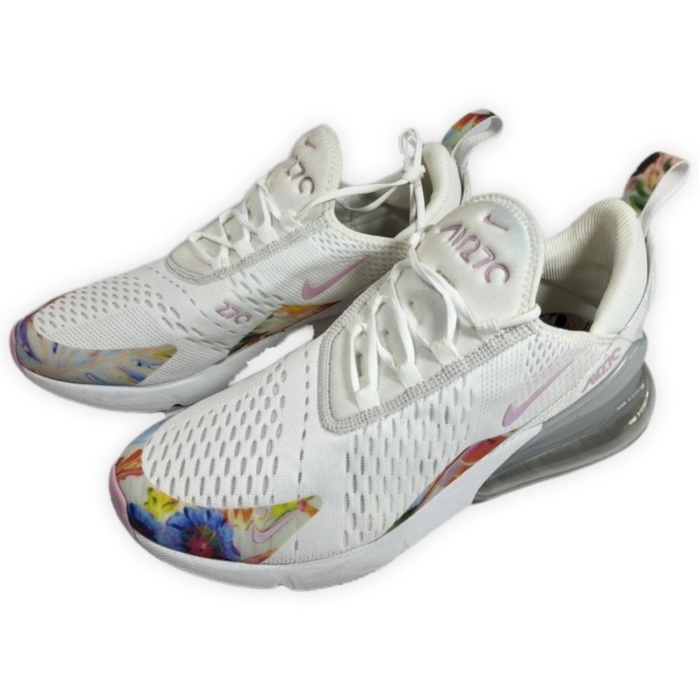 NIKE Air Max 270 Floral/Summit White/Arctic Pink Women's US 10